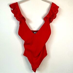 Beach Riot Scarlet Ruffle One Piece